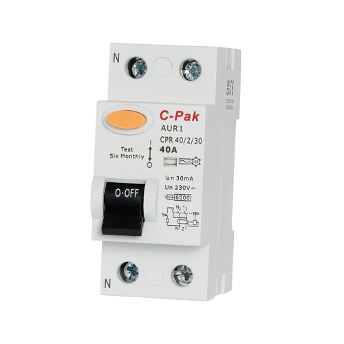 RCD - CPRA - Type A - 2 Pole - 2 Module