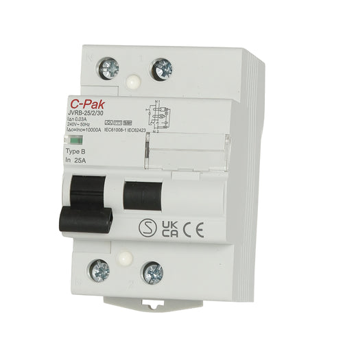 RCD - JVRB - Type B - 2 Pole - 3 Module